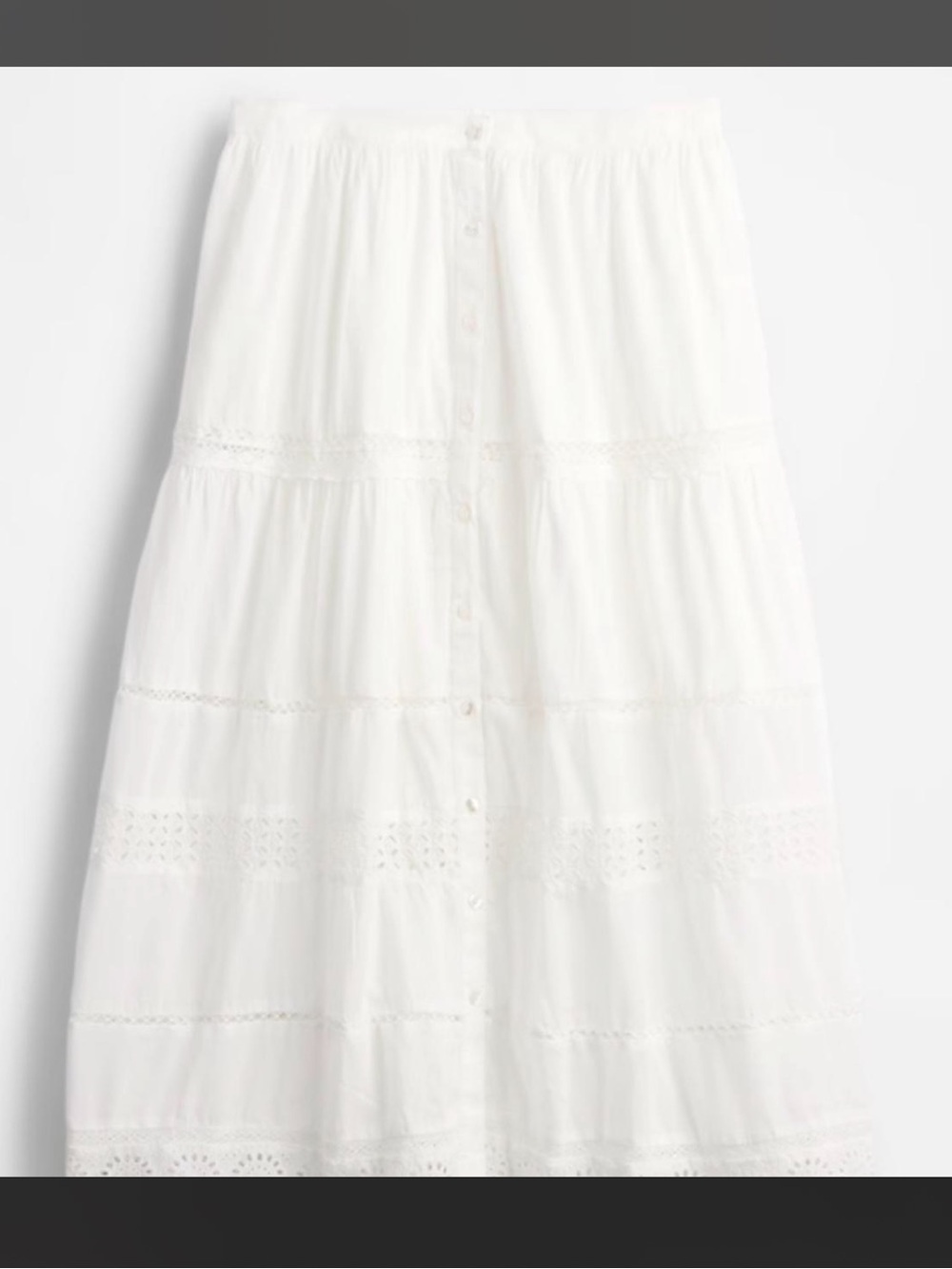 Gap Tiered Lace Maxi Skirt